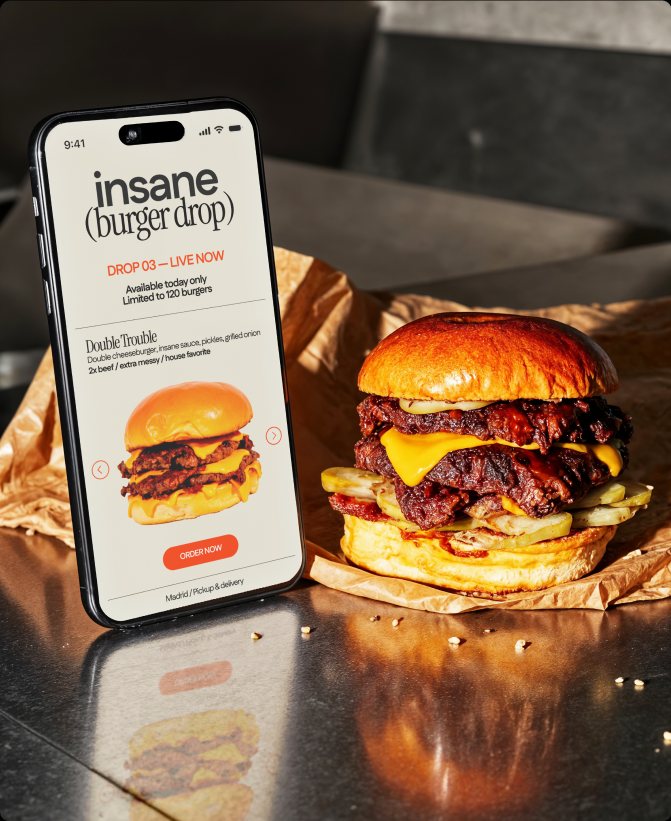 Insane burger drop